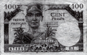 100 francs Trésor Français type 1947