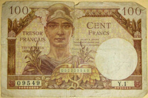 100 francs Trésor Français type 1947