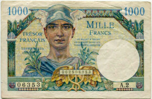 1000 francs Trésor Français type 1947