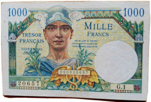 1000 francs Trésor Français type 1947