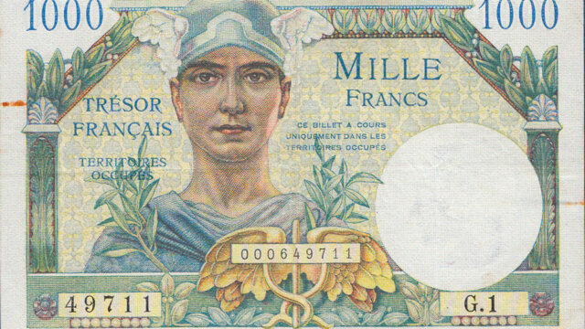 1000 francs Trésor Français type 1947