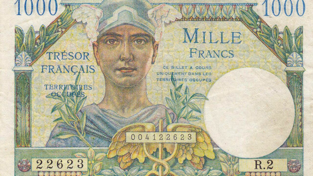 1000 francs Trésor Français type 1947