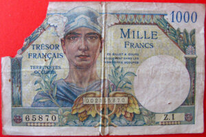 1000 francs Trésor Français type 1947