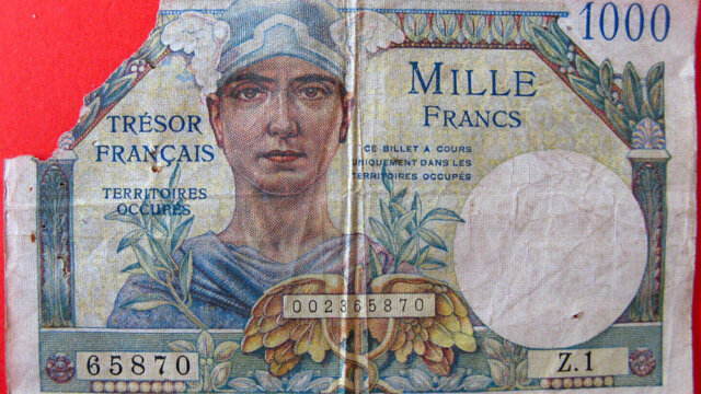 1000 francs Trésor Français type 1947