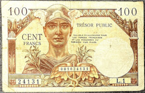 100 francs Trésor Public type 1955