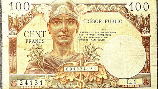 100 francs Trésor Public type 1955