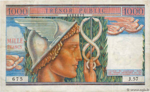 1000 francs Trésor Public type 1955