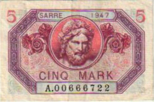 5 Mark Sarre type 1947