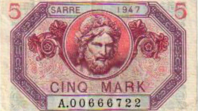 5 Mark Sarre type 1947