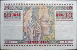 10 Mark Sarre type 1947