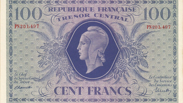 100 francs Marianne type 1943