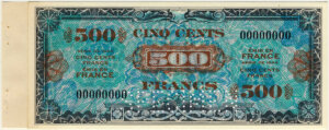 500 francs Drapeau type 1944