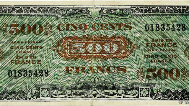 500 francs Drapeau type 1944