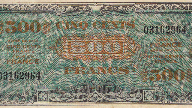 500 francs Drapeau type 1944