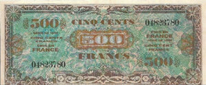 500 francs Drapeau type 1944