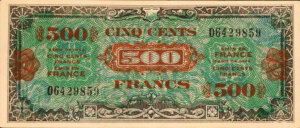 500 francs Drapeau type 1944