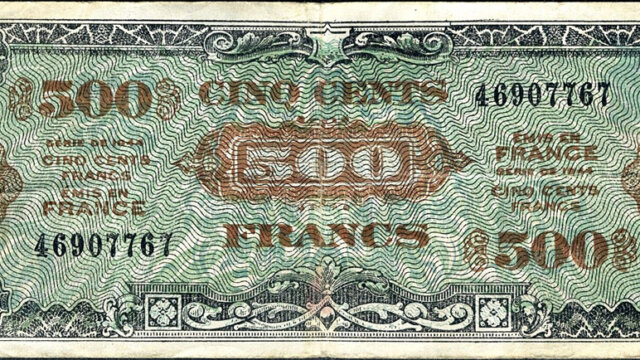 500 francs Drapeau type 1944