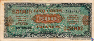 500 francs Drapeau type 1944