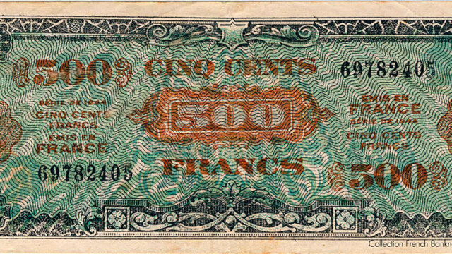 500 francs Drapeau type 1944