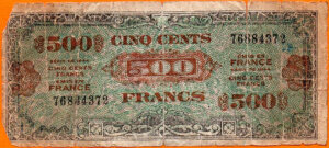 500 francs Drapeau type 1944