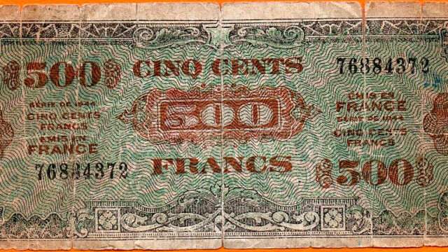 500 francs Drapeau type 1944