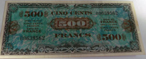 500 francs Drapeau type 1944