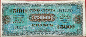 500 francs Drapeau type 1944