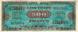 500 francs Drapeau type 1944