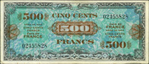 500 francs Drapeau type 1944