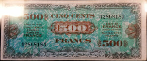 500 francs Drapeau type 1944