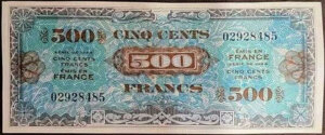 500 francs Drapeau type 1944