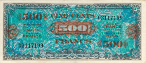 500 francs Drapeau type 1944