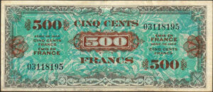 500 francs Drapeau type 1944