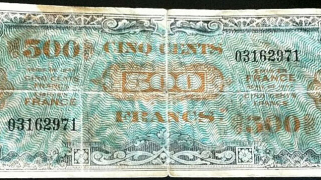 500 francs Drapeau type 1944