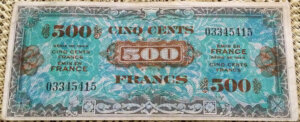 500 francs Drapeau type 1944