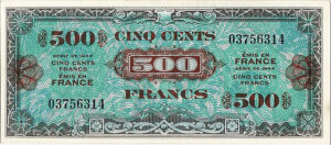 500 francs Drapeau type 1944