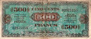 500 francs Drapeau type 1944