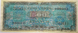 500 francs Drapeau type 1944