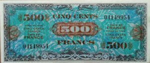 500 francs Drapeau type 1944