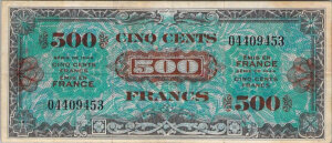 500 francs Drapeau type 1944