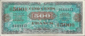 500 francs Drapeau type 1944