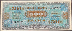 500 francs Drapeau type 1944