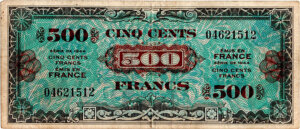 500 francs Drapeau type 1944