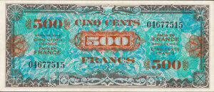 500 francs Drapeau type 1944