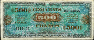 500 francs Drapeau type 1944