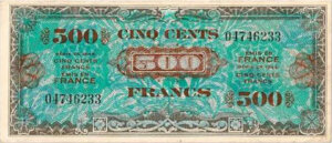 500 francs Drapeau type 1944