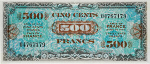 500 francs Drapeau type 1944