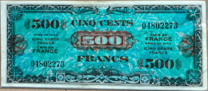 500 francs Drapeau type 1944