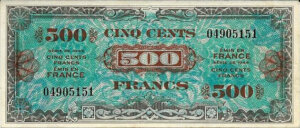 500 francs Drapeau type 1944