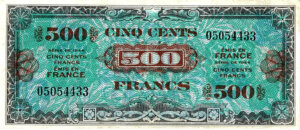 500 francs Drapeau type 1944